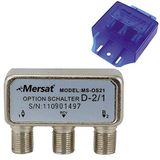 Mersat MS-OS21 Uydu Santral Opsiyonel Anahtar, D-2/1 Model, Kısa Devre Korumalı, CE Belgeli