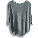 Merserize Triko Oversize Bluz - 38-52 Beden Uyumlu - Salaş Kazak - Çok Renkli - Standart