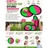 Mersi Shop Cırtlı Yapışan Top Oyunu | 2 Kişilik At Tut Yakala Oyuncağı Çocuk ve Aile Eğlence Seti - Çok Renkli