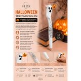 Mersi Shop Halloween Tükenmez Kalem | Gerçekçi Figür Desenli Dekoratif Kalem 16CM - Beyaz