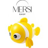 Mersi Shop Kurmalı Yüzen Balık Banyo Oyuncağı | Su Içinde Hareket Eden Bebek ve Çocuk Banyo Oyuncağı - Sarı