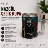 Mersi Shop Nazgûl Figürlü Çelik Kupa 3D Karanlık Şövalye Tasarımlı Kılıç Kulplu Dekoratif Kupa - 1ADET - 0 - Siyah