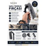 Mersi SHOP Saplı Halı Koltuk ve Araç Temizlik Fırçası | Ergonomik Saplı Dayanıklı Kıl Derin Temizleme Fırçası