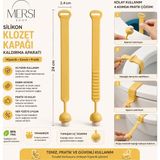 Mersi Shop Silikon Klozet Kapağı Kaldırma Aparatı Hijyenik Tuvalet Tutacağı Esnek Klozet Kapağı Kulpu 24 cm - Pembe