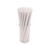 Mert 6 mm 100 Adet Beyaz Kağıt Pipet