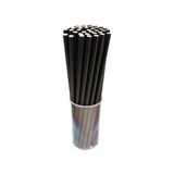 Mert 8 mm 100 Adet Siyah Kağıt Pipet