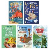 Mert Arık Seti 5 Kitap (Çantamdan Fil Çıktı + Uzaya Giden Tren + Benim Zürafam Uçabilir + Ayvayı Yedik Müzesi + Kırmızı Yanak Güneşini A