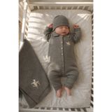 Mert Baby Ciritli At Nakışlı Triko 5'li Organik Hastane Çıkış Seti %100 Pamuk Yenidoğan Erkek Bebek