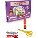 Mert Bebek Kes Yapıştır Oyna Karma Etkinlik Seti | 3+ Yaş | 45 Sayfa | Makas & Yapıştırıcı Hediye