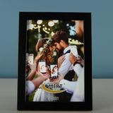Mert Çerçeve Kaliteli Hafif ve Dayanıklı Plastik Fotoğraf Duvar veya Masa İçin Uygun Kolay Montajlı, Şık Fotoğraf KOD:110 (Siyah, 15x21)