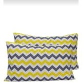 Mert Collection Çarşı Yastık Kılıfı 1 Adet - 50 x 70 cm - Gri - Sarı