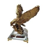 Mert Kartal - Isimlik - Kristal Masaüstü - Ofis Makam Hediyesi Gold