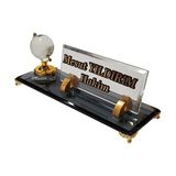 Mert Masa Üstü İsimlik Kristal Masa Seti Kişiye Özel Tasarım 1 Parça Ultra Clear Cam