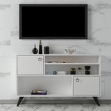 Mert Sert Mobilya Care 120CM Beyaz Tv Sehpası Modern Tasarım Suntalam Malzeme 30 cm Derinlik
