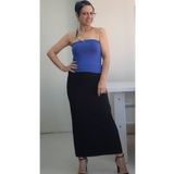 Mertcan Butik Siyah beli lastikli yazlık penye viskon kalem etek