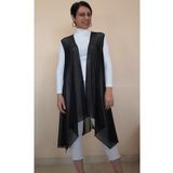 Mertcan Butik Siyah Salaş Tül Yelek
