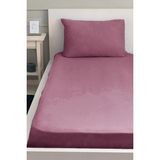 Mertim 120LIK Yataklar Için Lastikli Kumaş Çarşaf + 1 Yastık Kılıfı - 120 x 200 - Gül Kurusu