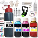 Mertink Mertınk Canon TS4150I PG595 CL586 Kartuş Dolum Seti 500ML SİYAH+3X100ML Renkli Mürekkep - Siyah