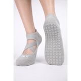 MERTİNWORLD SOCKS Gri Pilates Yoga Patik Kaydırmaz Taban Çorap