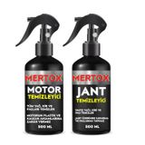 Mertox Araç Araba Otomobil Oto Temizlik Seti Ürünleri - Motor Temizleyici + Jant Temizleyici 2X500ml Malzemeleri