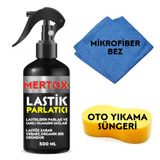 Mertox Lastik Parlatıcı Koruyucu Ve Temizleyici Sprey 500Ml Temizleme Solüsyon Bakım Koruma
