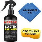 Mertox Otomobil Araç Araba Lastik Parlatıcı Koruyucu ve Temizleyici Sprey 500ML Temizleme Solüsyon Bakım