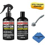 Mertox Otomobil Araç Araba Oto Temizlik Seti - Motor Temizleyici + Oto Şampuanı 2X500ML