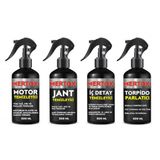 Mertox Otomobil Araç Araba Oto Temizlik Seti Ürünleri Motor Jant Iç Detay Temizleyici ve Torpido Parlatıcı Süt 4X500ML