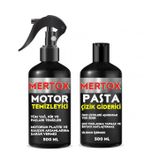 Mertox Otomobil Araç Araba Oto Temizlik Seti Ürünleri - Motor Temizleme + Ince Çizik Giderici Pasta 2X500ML Malzemeleri