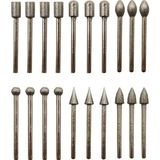 Merttools 20'li Elmas Gravür Freze Taşlama Uç Seti Cam ve Taş Yüzeylerde Kullanım İçin