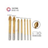 Merttools Cam Fayans Mermer Granit Seramik Porselen Yuvarlak Delik Delme Panç Seti Elmas Uç 7 Parça