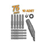 Merttools Manyetik Torx T30 Bits Uç Seti 10 Adet 75 Mm