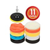 Merttools Pasta Cila Polisaj Süngeri Seti 115mm Matkap Uyumlu Pasta Cila Parlatma Pedi Seti 11 Parça