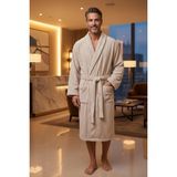 Merty Home Yetişkin Bornozu %100 Pamuk Unisex Yumuşak Emici Banyo Bornozu Kadın Erkek