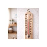 mertyavm Ahşap Termometre Oda Termometresi Sauna Termometresi Doğal Ahşap Isı Ölçer