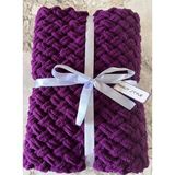 Merut Style Alize Puffy Mor Bebek Ve Tv Battaniyesi - 100 x 100 cm