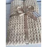 Merut Style E Lörgüsü Puffy Bal Köpüğü Burgu Desen Bebek ve Tv Battaniyesi - 100 x 180 cm - Bej