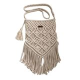 Mervakstore Makrome Çanta Makrome Omuz Çantası Bohem Çanta Plaj Çantası Kadın Çanta