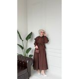 merve ada design Pelerin Detaylı Tesettür Etekli İkili Takım