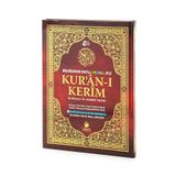 Merve Yayınları Kuranı Kerim ve Meali - 5 Özellikli - Mealli Kuran - Cami Boy - Bordo Renk - Merve Yayınları