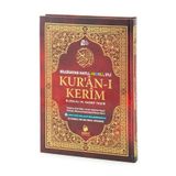 Merve Yayınları Kuranı Kerim ve Meali - 5 Özellikli - Mealli Kuran - Orta Boy - Bordo Renk - Merve Yayınları