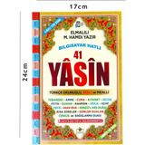 Merve Yayınları Yasini Şerif Orta Boy Ilaveli Yeni Baskı Bilgisayar Hatlı 41 Yasin Türkçe Okunuşlu Sesli ve Mealli Yeni Tasarım
