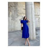 mervekiymatco BERRA KARPUZ KOL MİDİ ELBİSE saks XL