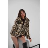 mervekiymatco Leopar Desen Kürk Kaban Leopar L