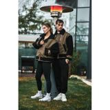 mervekiymatco Unısex Süet Peluş Biker Kaban 445 HAKİ XL