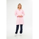 Mervem Alpaka Kumaş Hastane Önlüğü Pembe - 2XL