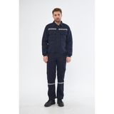 Mervem Iş Elbisesi Mont Pantolon Takım 7/7 Gabardin Kumaş Reflektörlü - 2XL