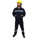 Mervem Iş Elbisesi Mont Pantolon Takım 7/7 Gabardin Kumaş Reflektörlü