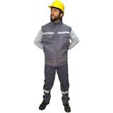 Mervem Iş Elbisesi Yelek Pantolon Takım 7/7 Gabardin Kumaş - XL