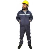 Mervem Iş Takımı (Mont+Pantolon) Reflektörlü Pamuk Gri